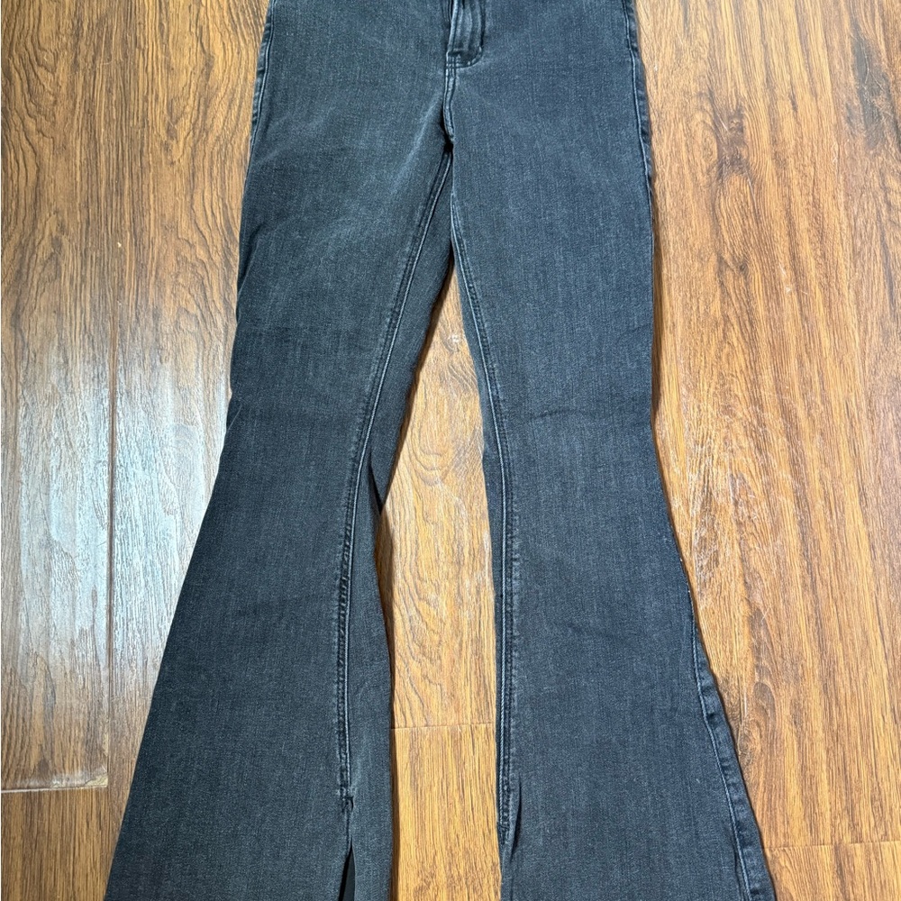 Women's Black Flared Jeans